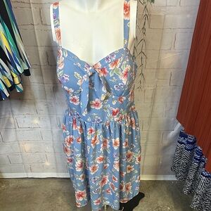 Floral Blue Dress